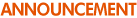 Announcement